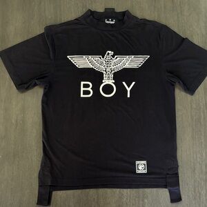 Boy London Black T-Shirt with Eagle Logo Small